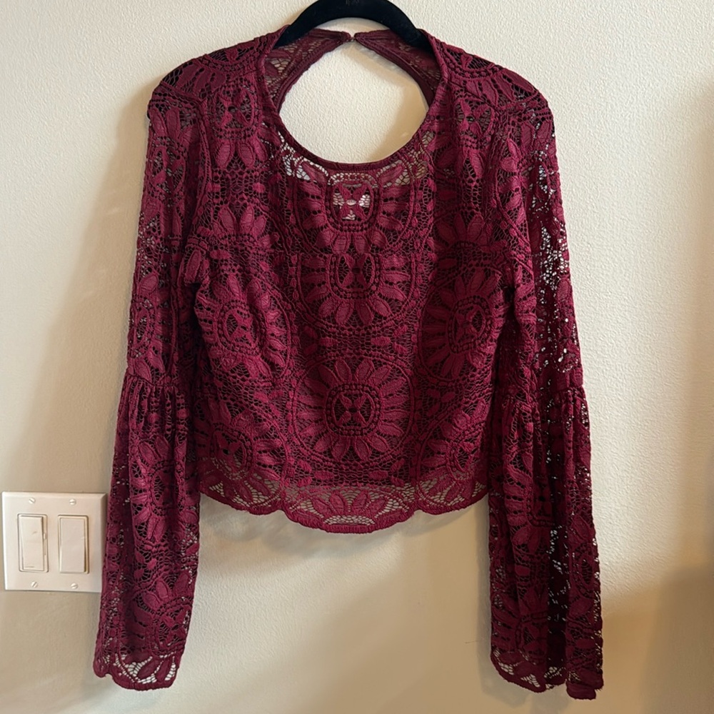 Lace crop top